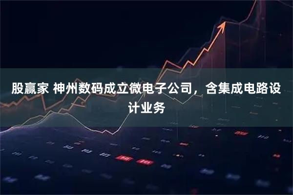 股赢家 神州数码成立微电子公司，含集成电路设计业务